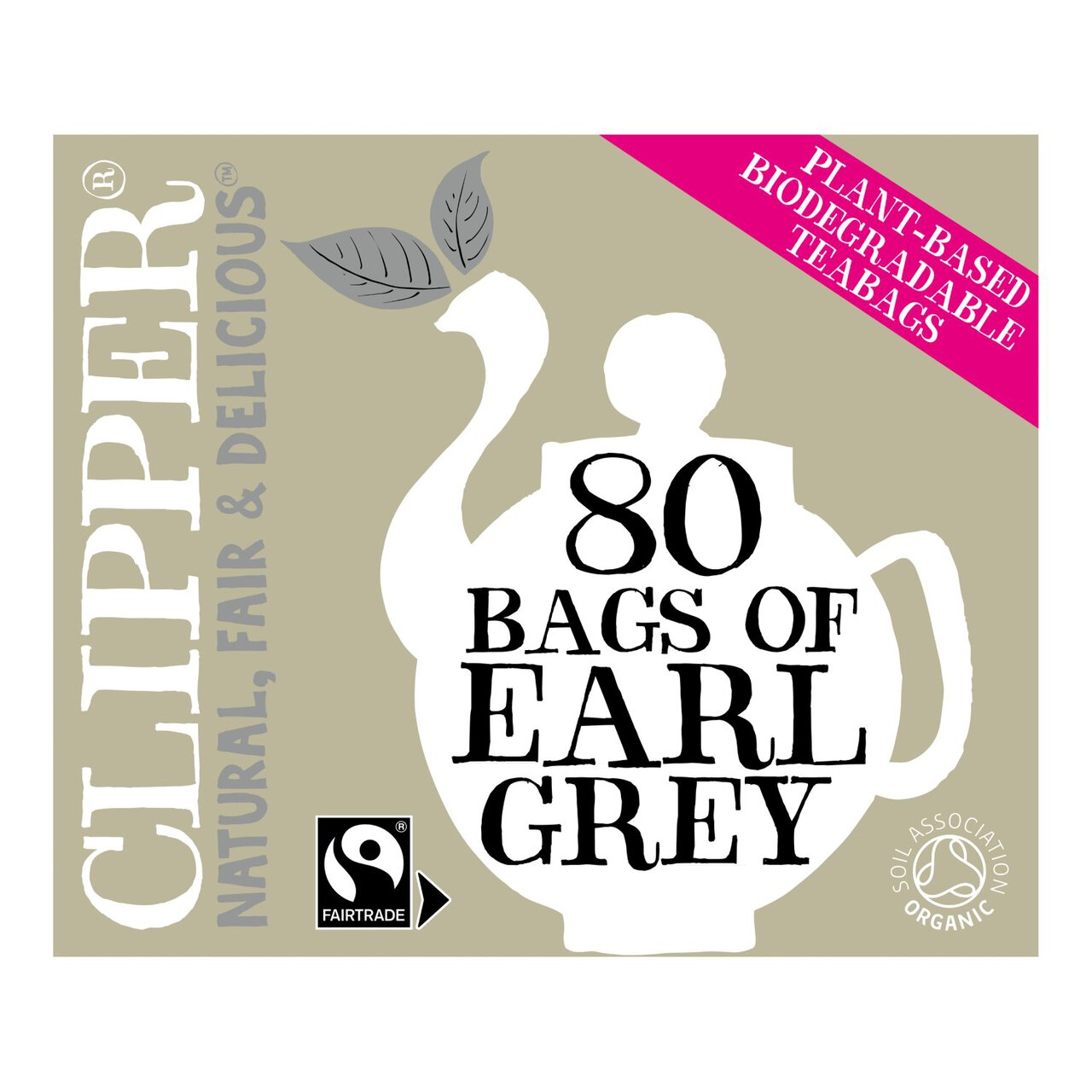 Clipper Fairtrade Organic Earl Grey Tea Bags 80 per pack