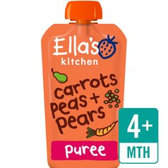 Ella's Kitchen Carrots, Peas & Pears Organic Puree Pouch, 4 mths+ 120g