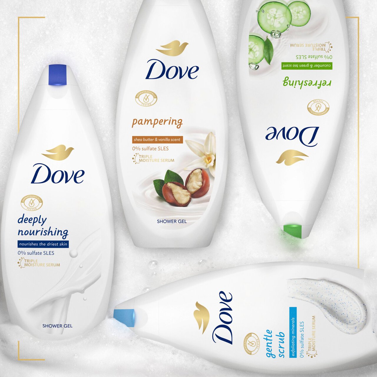 Dove Deeply Nourishing Body Wash Shower Gel 450ml
