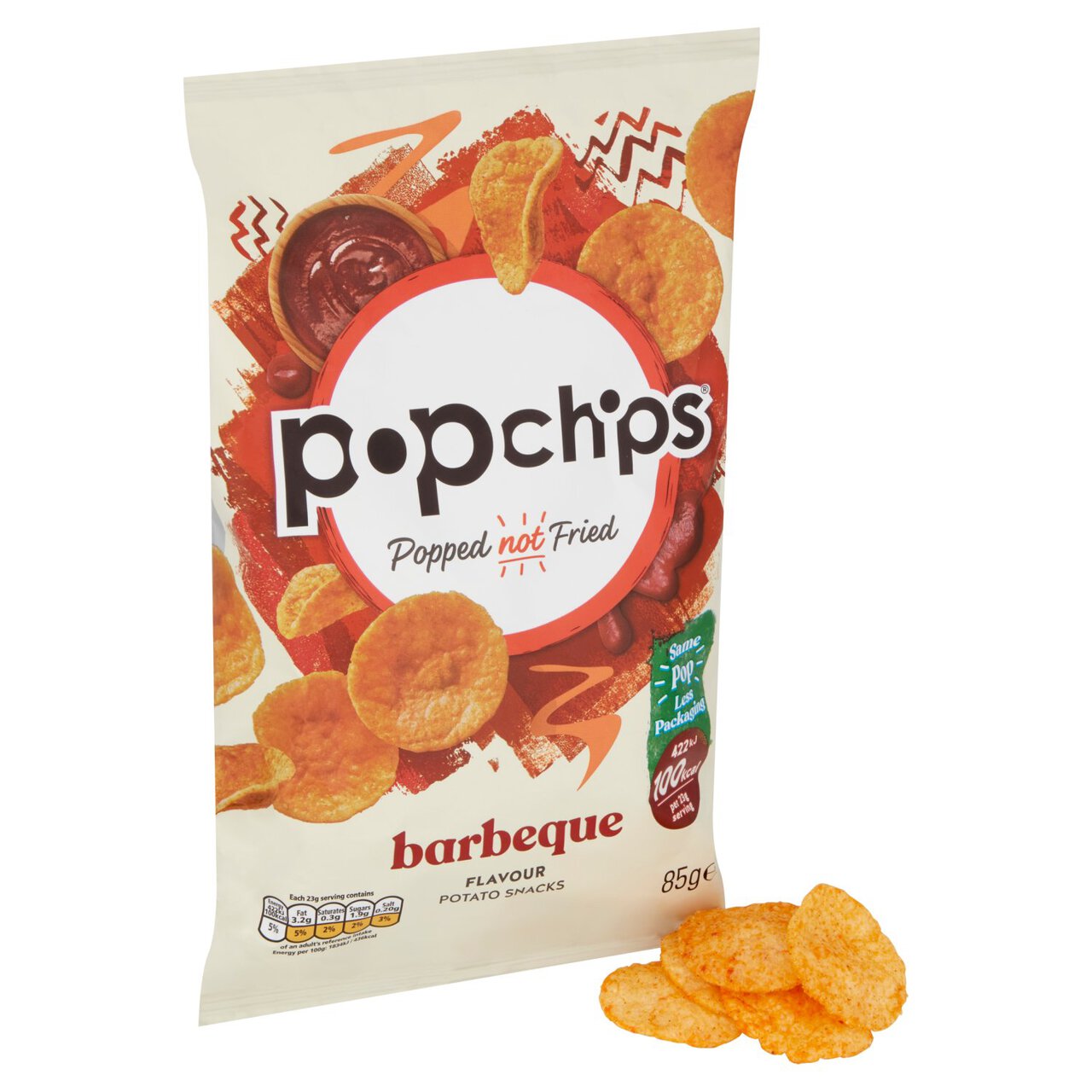 popchips Barbeque Sharing Crisps 85g