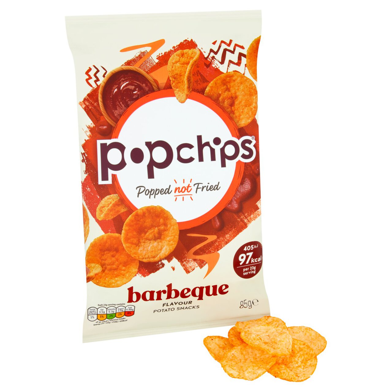 popchips Barbeque Sharing Crisps 85g | Zoom