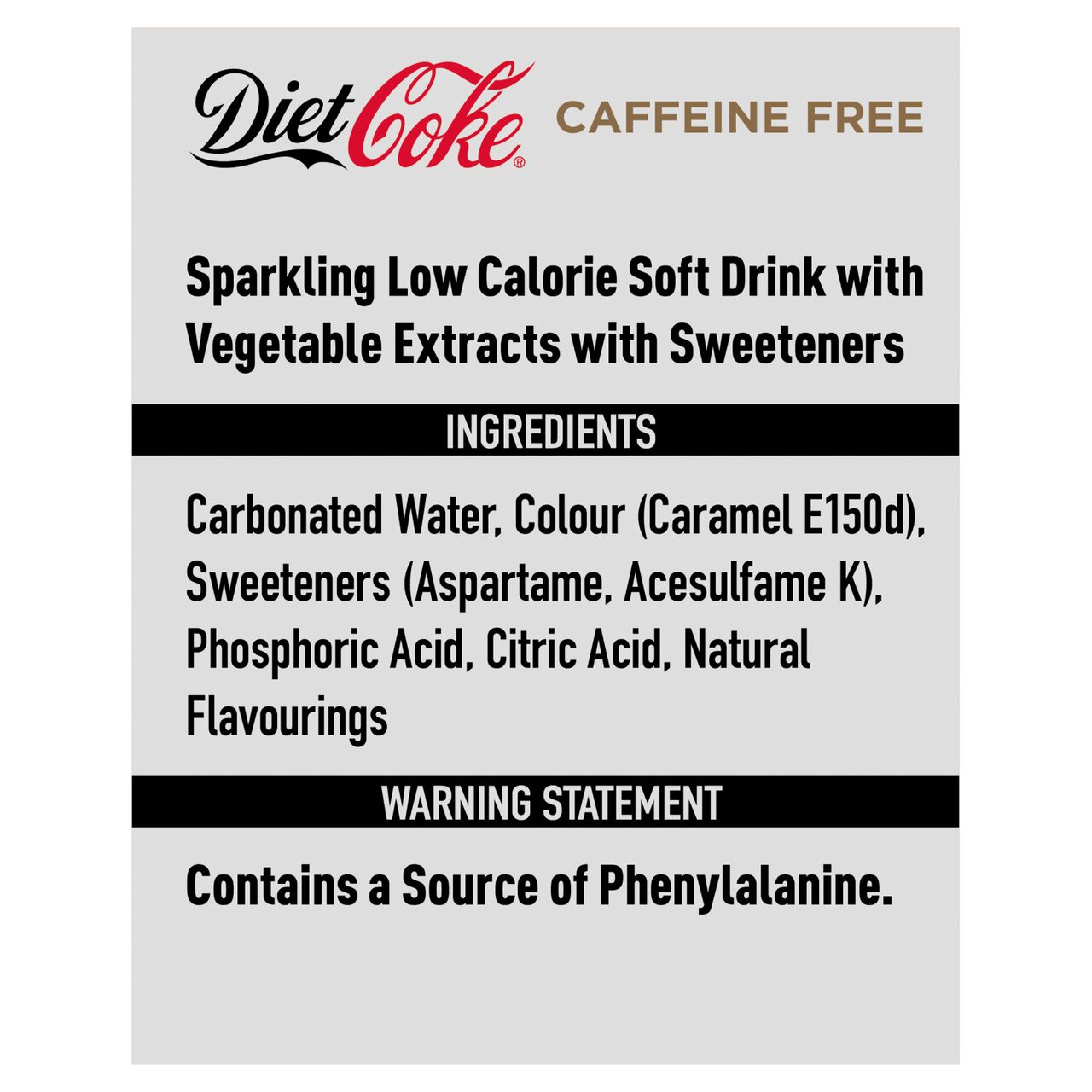 Diet Coke Caffeine Free 8 x 330ml