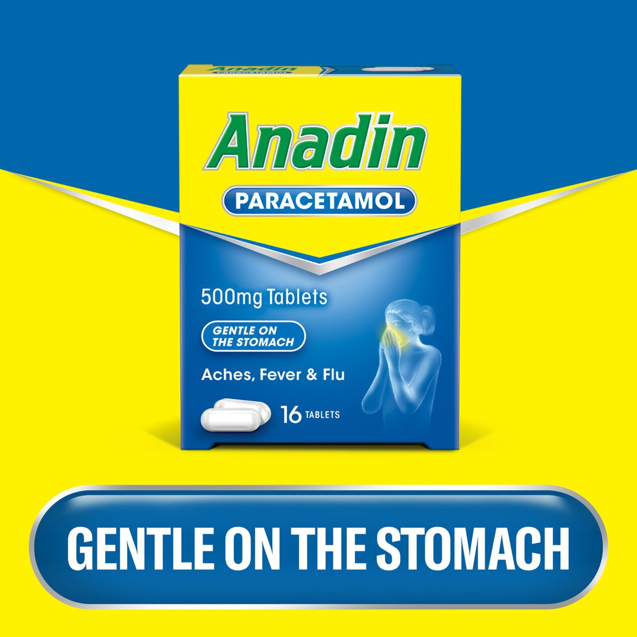 Anadin Paracetamol 500mg Tablets 16 per pack