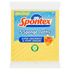 Spontex Sponge Cloths 5 per pack