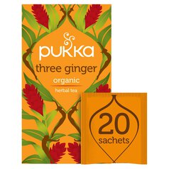 Pukka Tea Organic Three Ginger Tea Bags 20 per pack