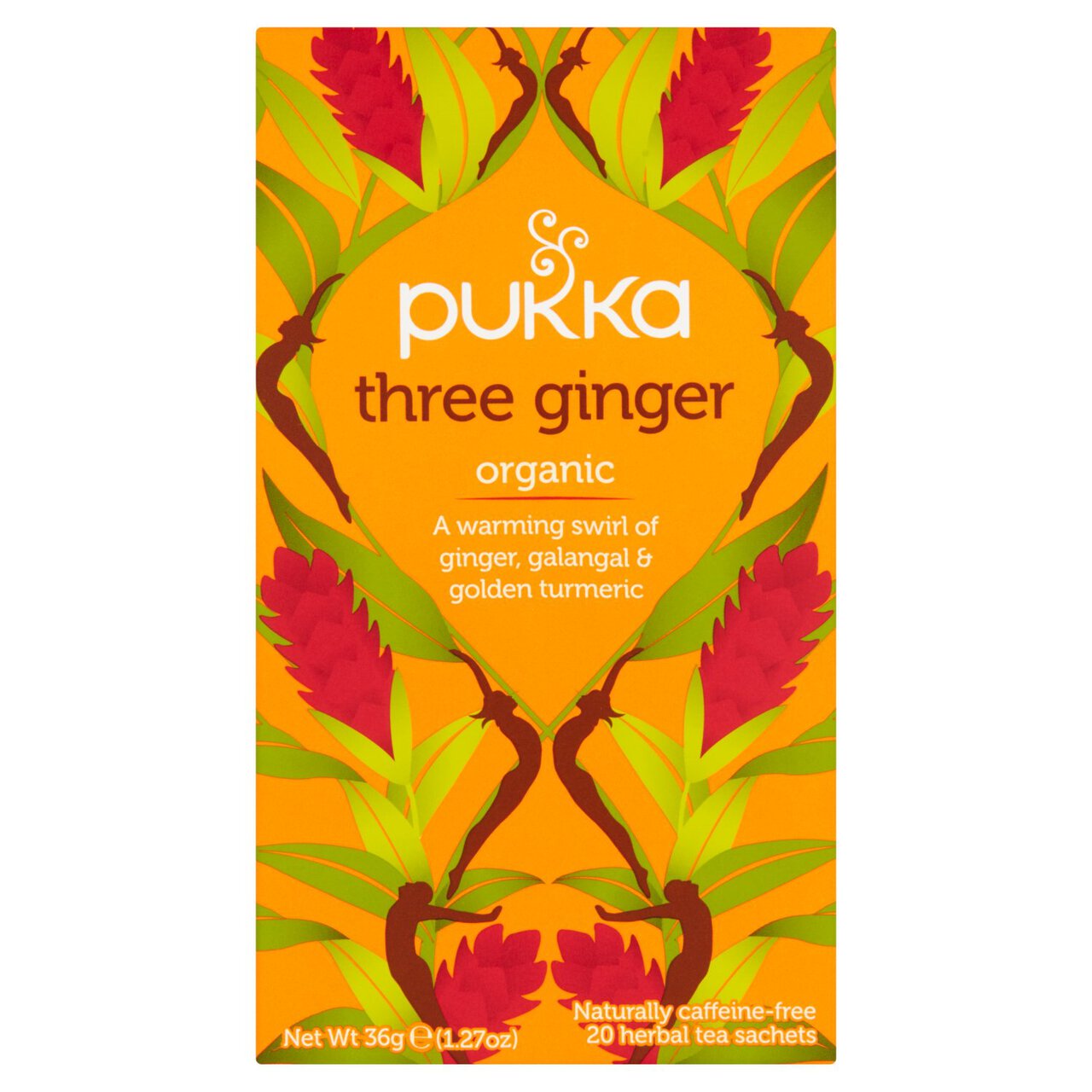 Pukka Tea Organic Three Ginger Tea Bags 20 per pack
