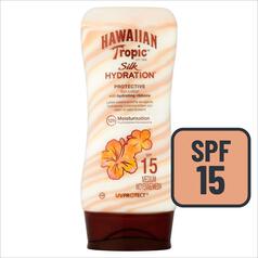 Hawaiian Tropic SPF 15 Silk Hydration Sun Lotion 180ml