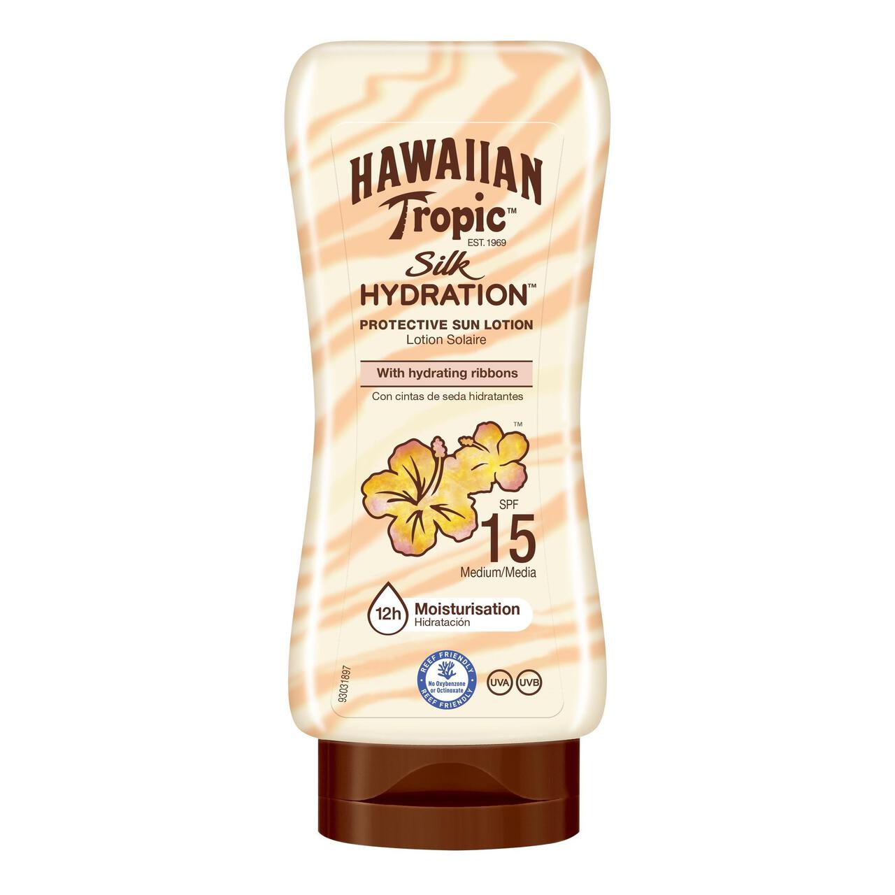 Hawaiian Tropic Silk Hydration SPF 15 Sun Lotion 180ml