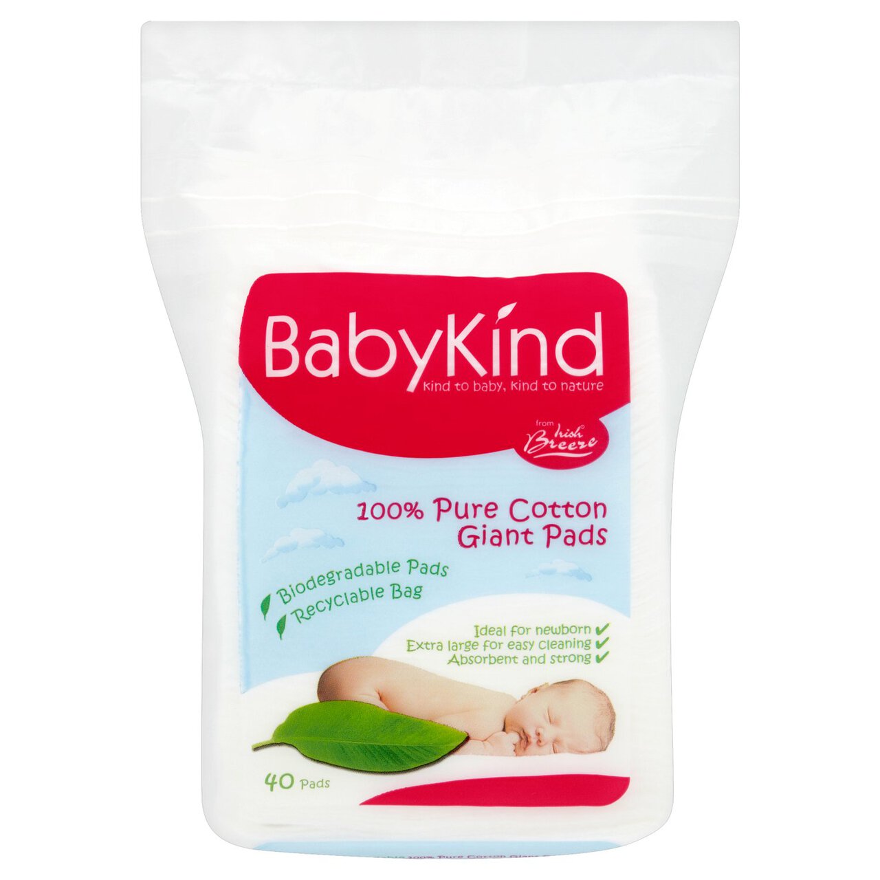 Babykind Giant Cotton Pads 40 per pack