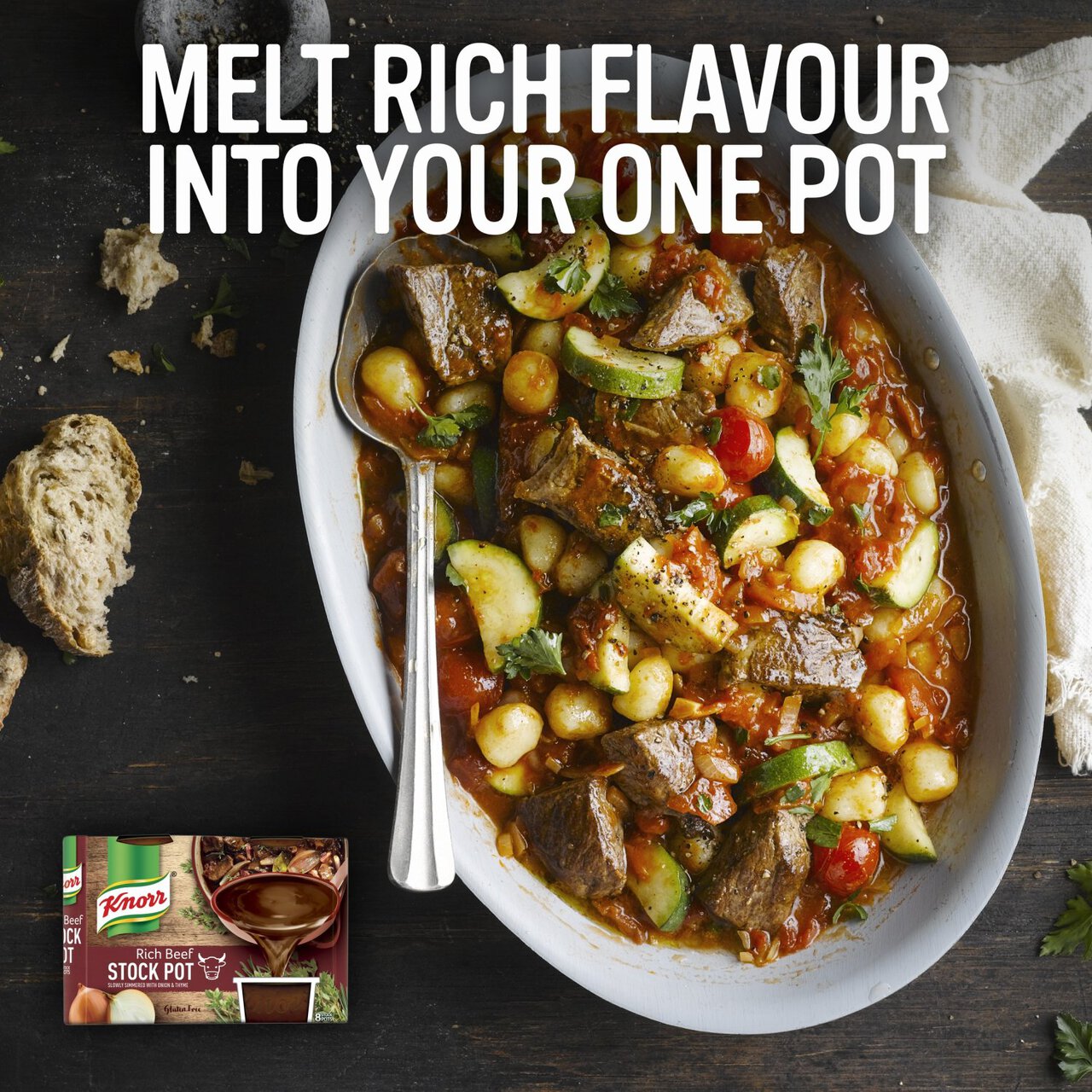 Knorr 8 Rich Beef Stock Pot 8 x 28g
