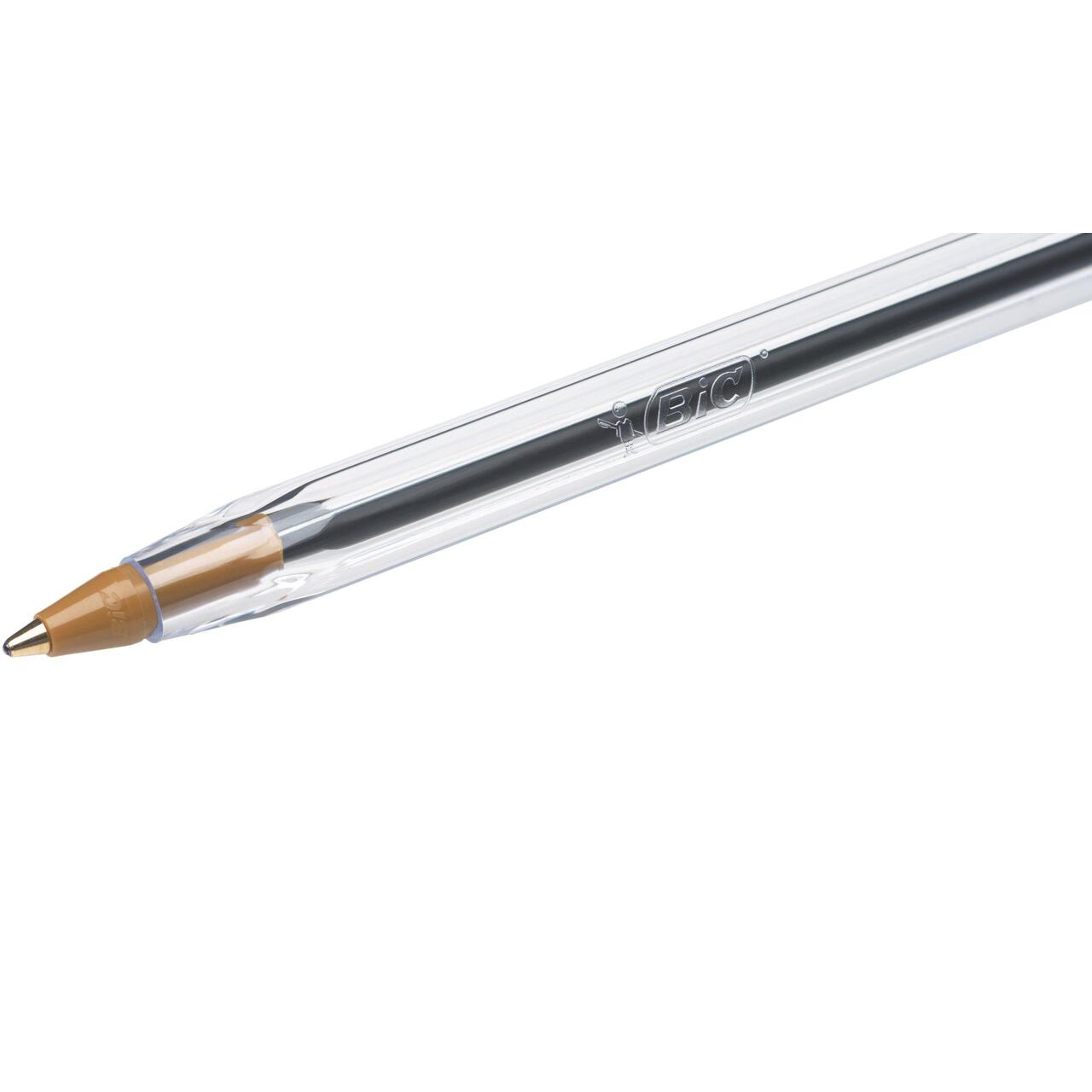 BIC Cristal Original Ballpoint Pens Black Pouch of 10 10 per pack