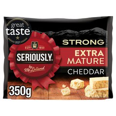 Seriously Strong Extra Mature Cheddar Cheese 350g