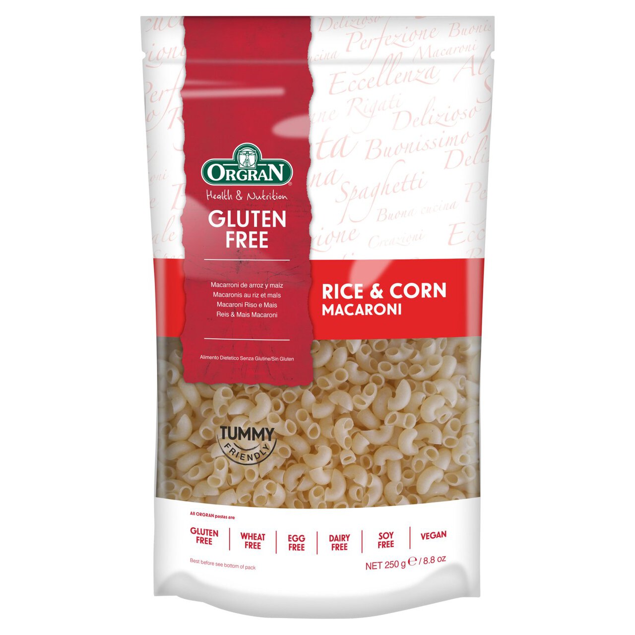 Orgran Gluten Free Rice & Corn Pasta Macaroni 250g