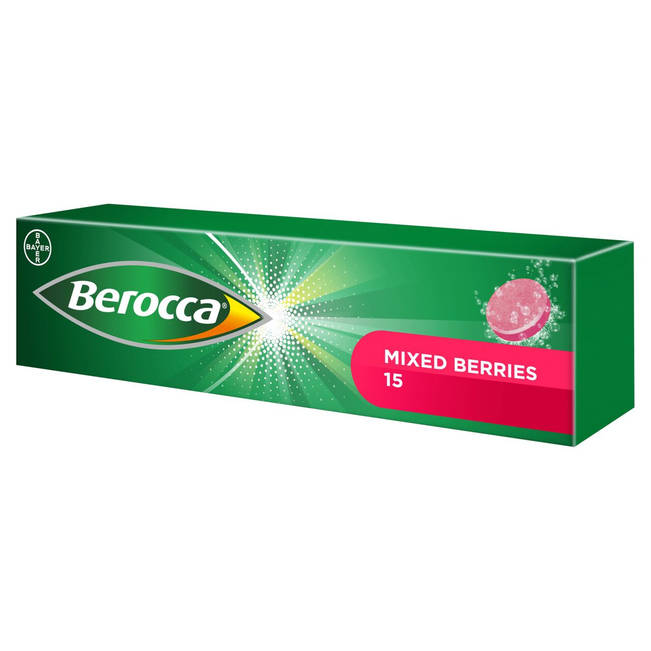 Berocca Mixed Berries Energy Vitamin Effervescent Tablets 15 per pack