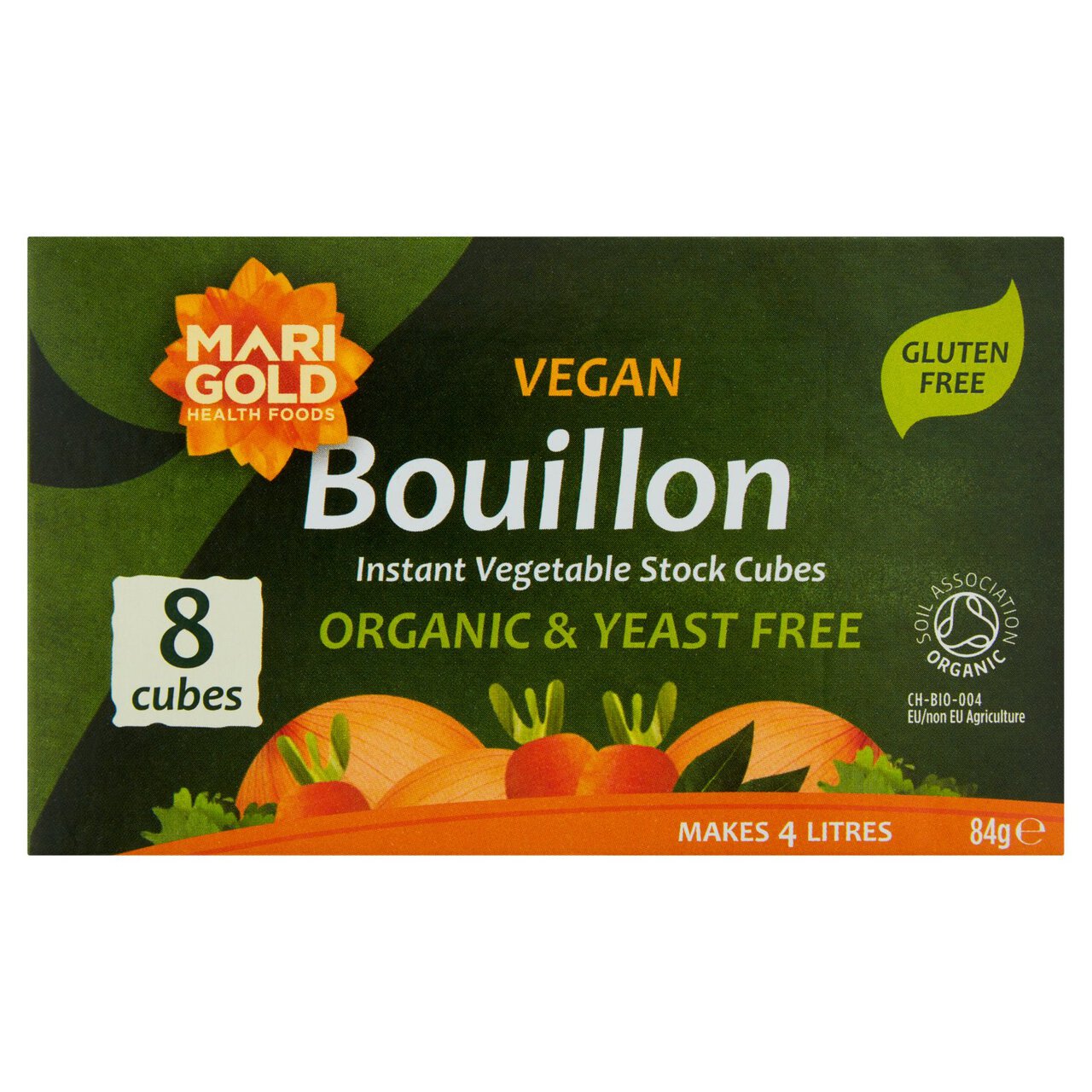 Marigold Organic Yeast Free Bouillon Cube Green 87g