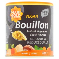 Marigold Organic Vegan Bouillon Powder Reduced Salt 140g