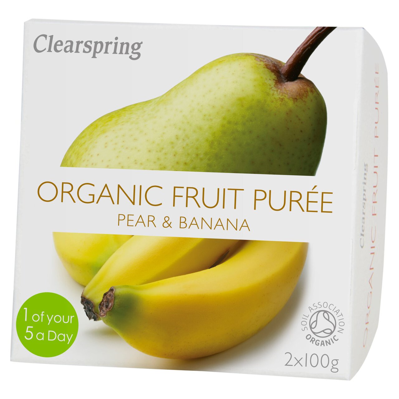 Clearspring Organic Pear & Banana Puree 2 x 100g