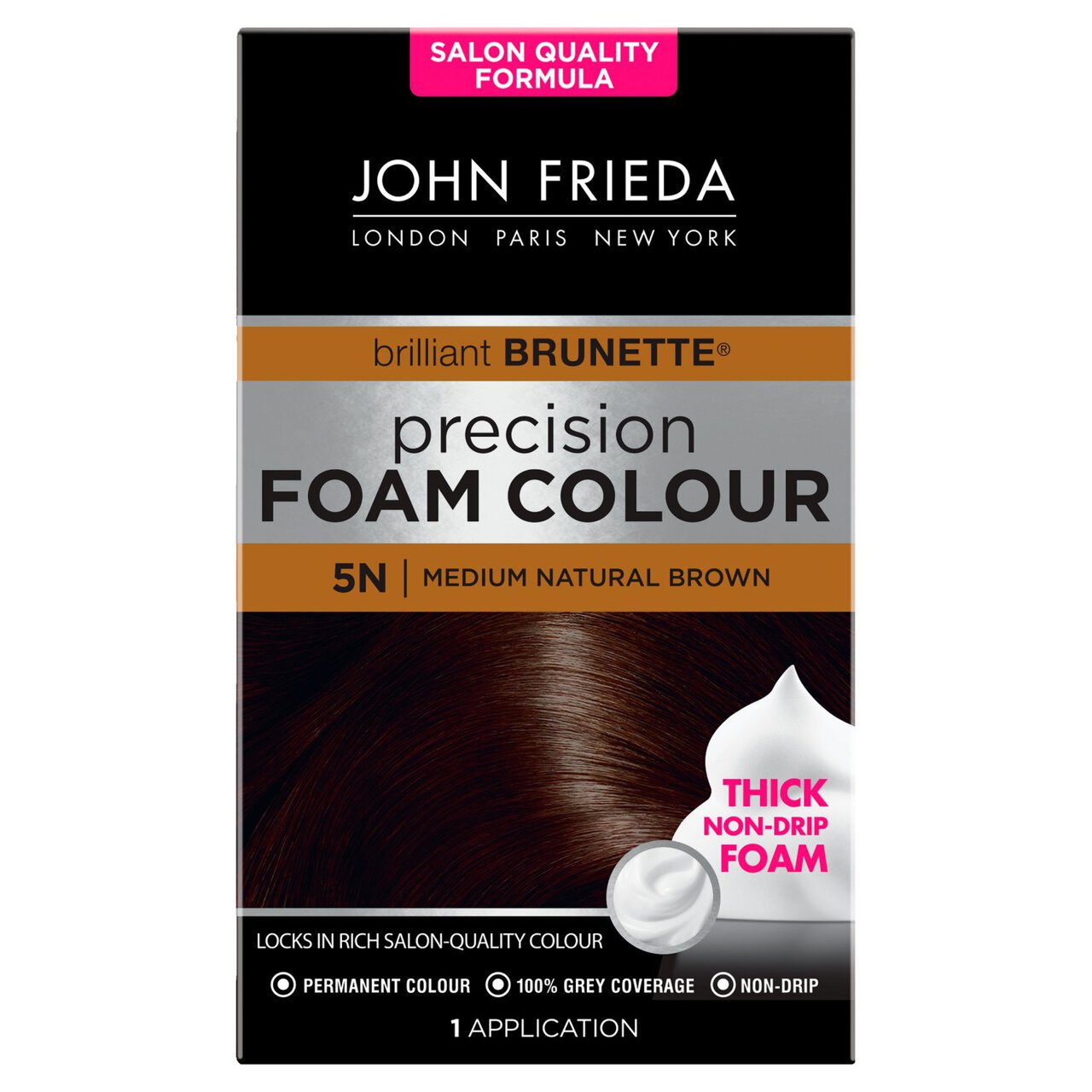 John Frieda Precision Foam Colour Medium Natural Brown 5N