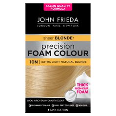 John Frieda Precision Foam Colour Hair Dye Extra Light Natural Blonde 10N