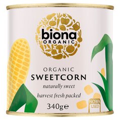 Biona Organic Sweetcorn No Added Sugar 340g