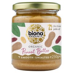 Biona Organic Peanut Butter Smooth (free from Palm Fat) 250g