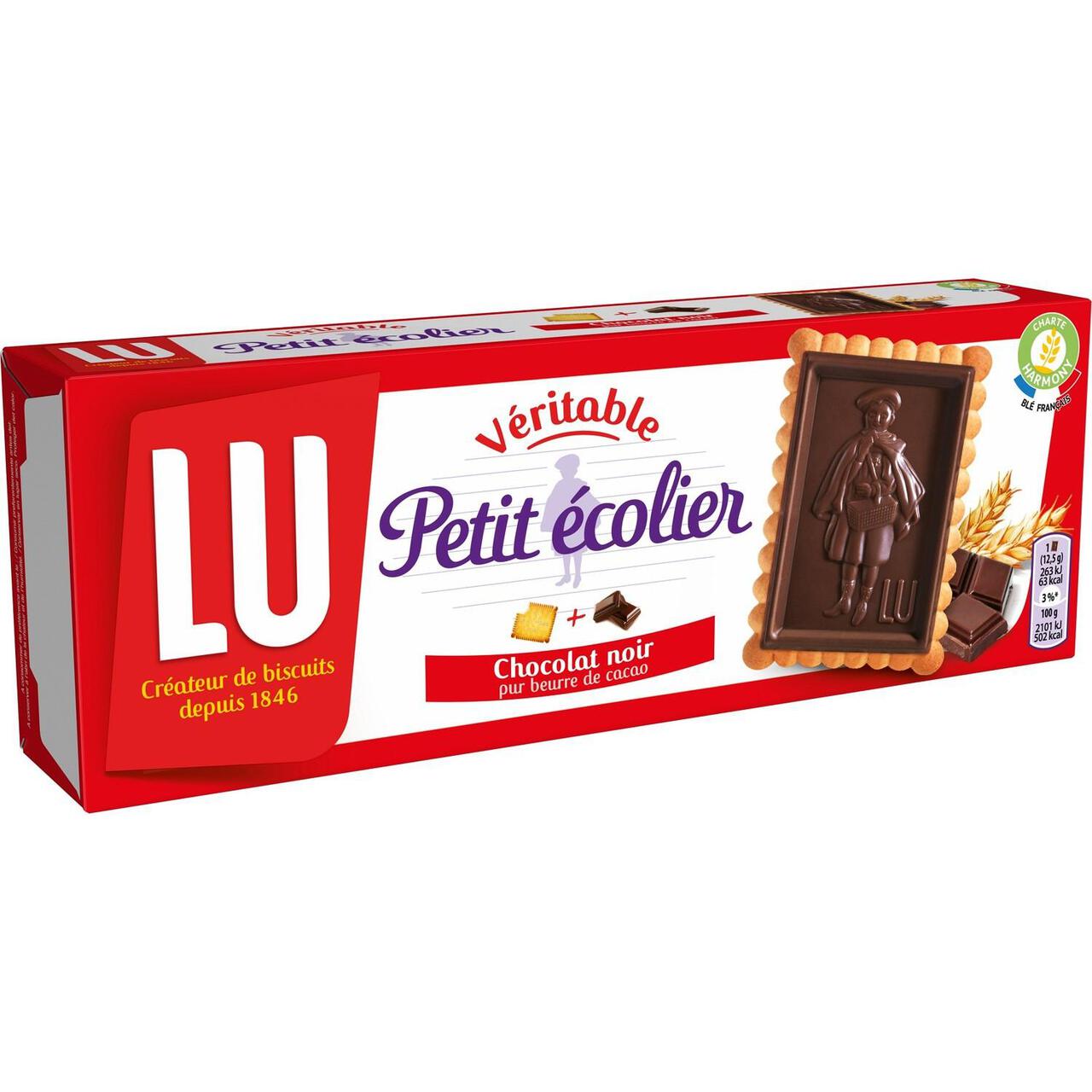 Le Veritable Petit Ecolier Dark Chocolate Biscuits 150g