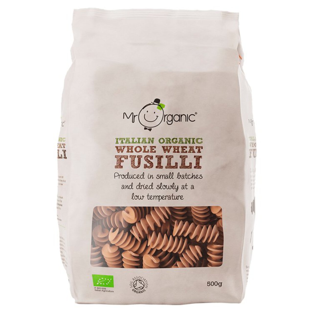 Mr Organic Whole Wheat Fusilli 500g