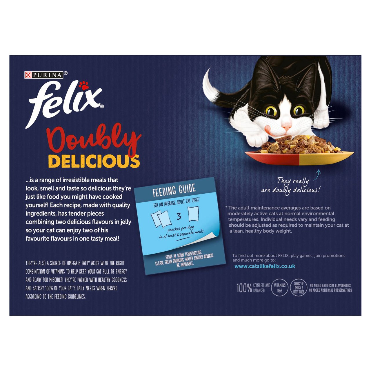 Felix As Good As It Looks Doubly Delicious Cat Food Meat 12 x 100g
