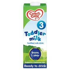 Cow & Gate 3 Toddler Milk Formula Liquid 1-3 Years 1l