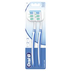 Oral-B Toothbrush Classic Care Large Head Medium 2 per pack