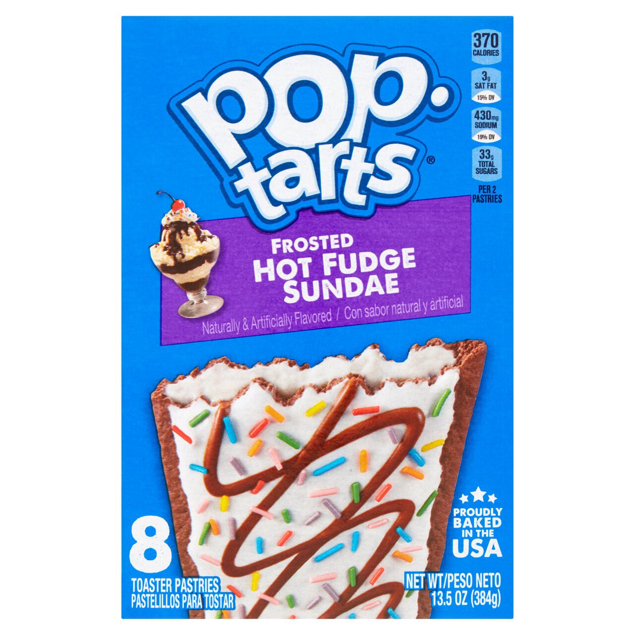Kellogg's Pop Tarts Frosted Hot Fudge Sundae 384g