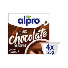 Alpro Dark Chocolate Dessert 4 x 125g