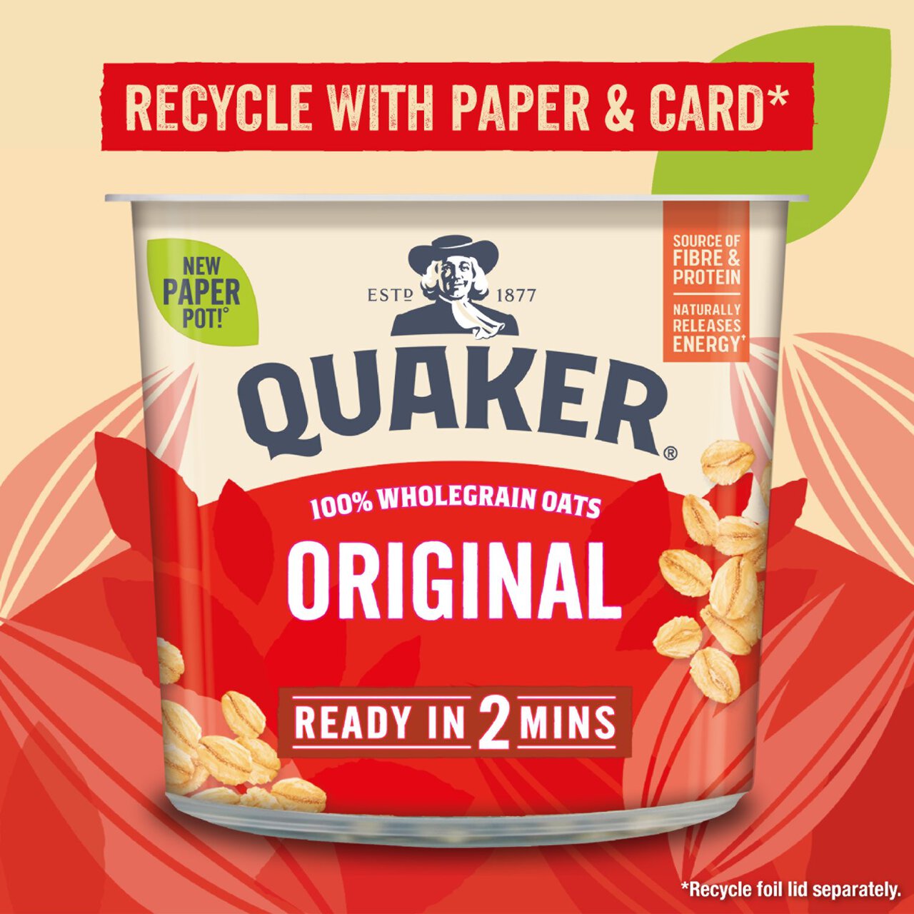 Quaker Oat So Simple Original Porridge Cereal Pot 45g