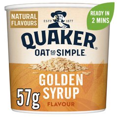 Quaker Oat So Simple Golden Syrup Porridge Cereal Pot 57g