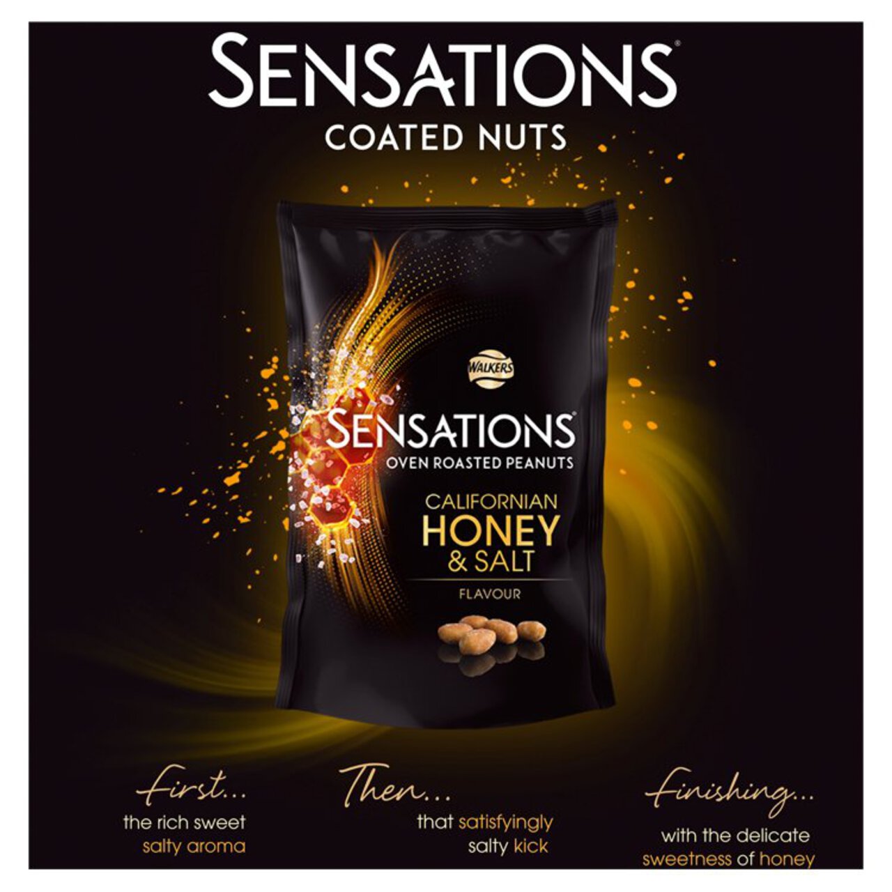 Sensations Californian Honey & Salt Roasted Sharing Peanuts 145g