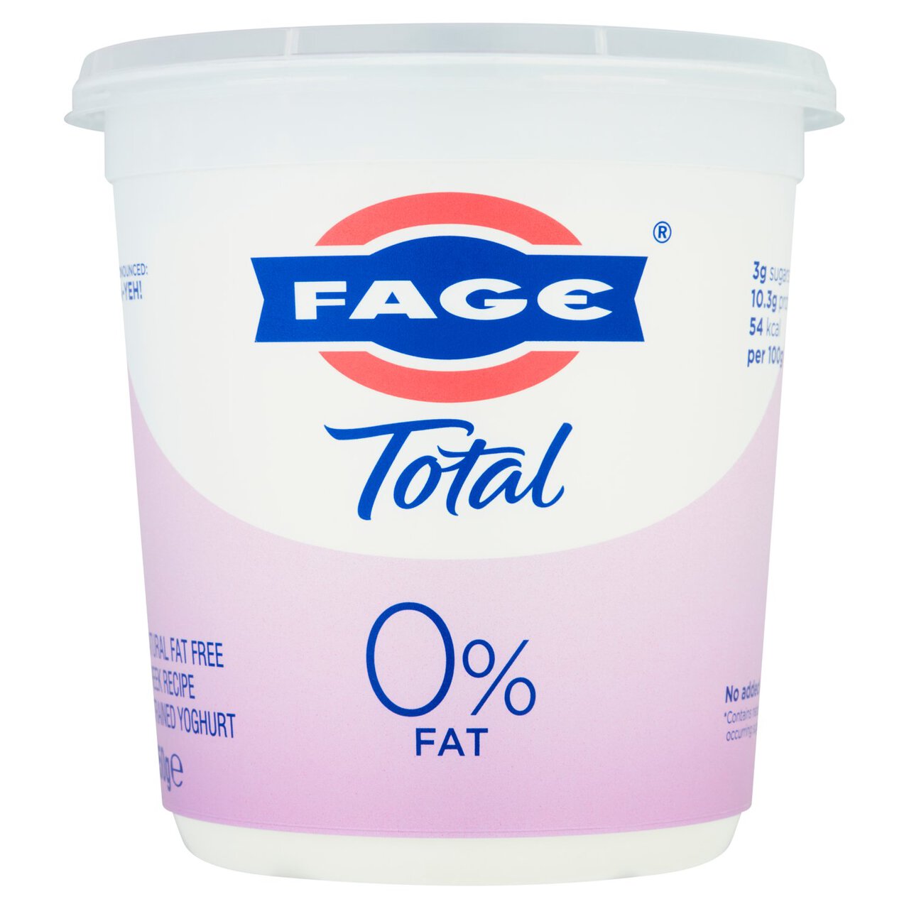 Fage Total 0% Fat Natural Fat Free Greek Recipe Strained Yoghurt 950g