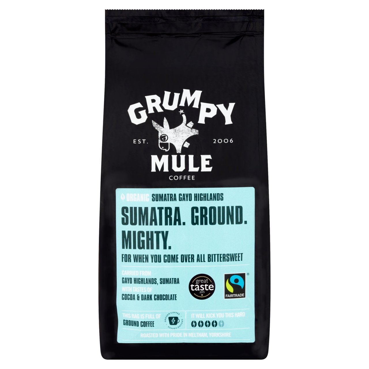 Grumpy Mule Organic Sumatra Ground Coffee 227g