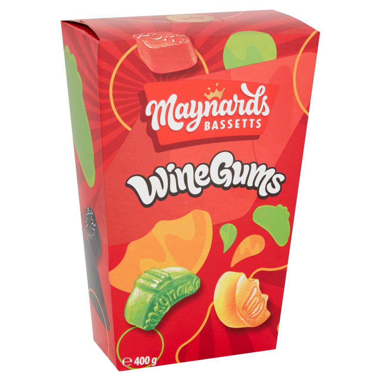 Maynards Bassetts Wine Gums Sweets Carton 400g