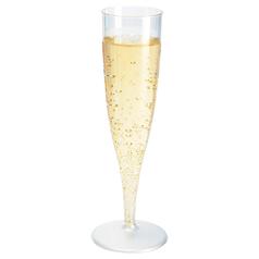 Plastic Champagne Flutes, 135ml 10 per pack