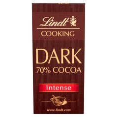 Lindt 70% Dark Cooking Chocolate Bar 200g