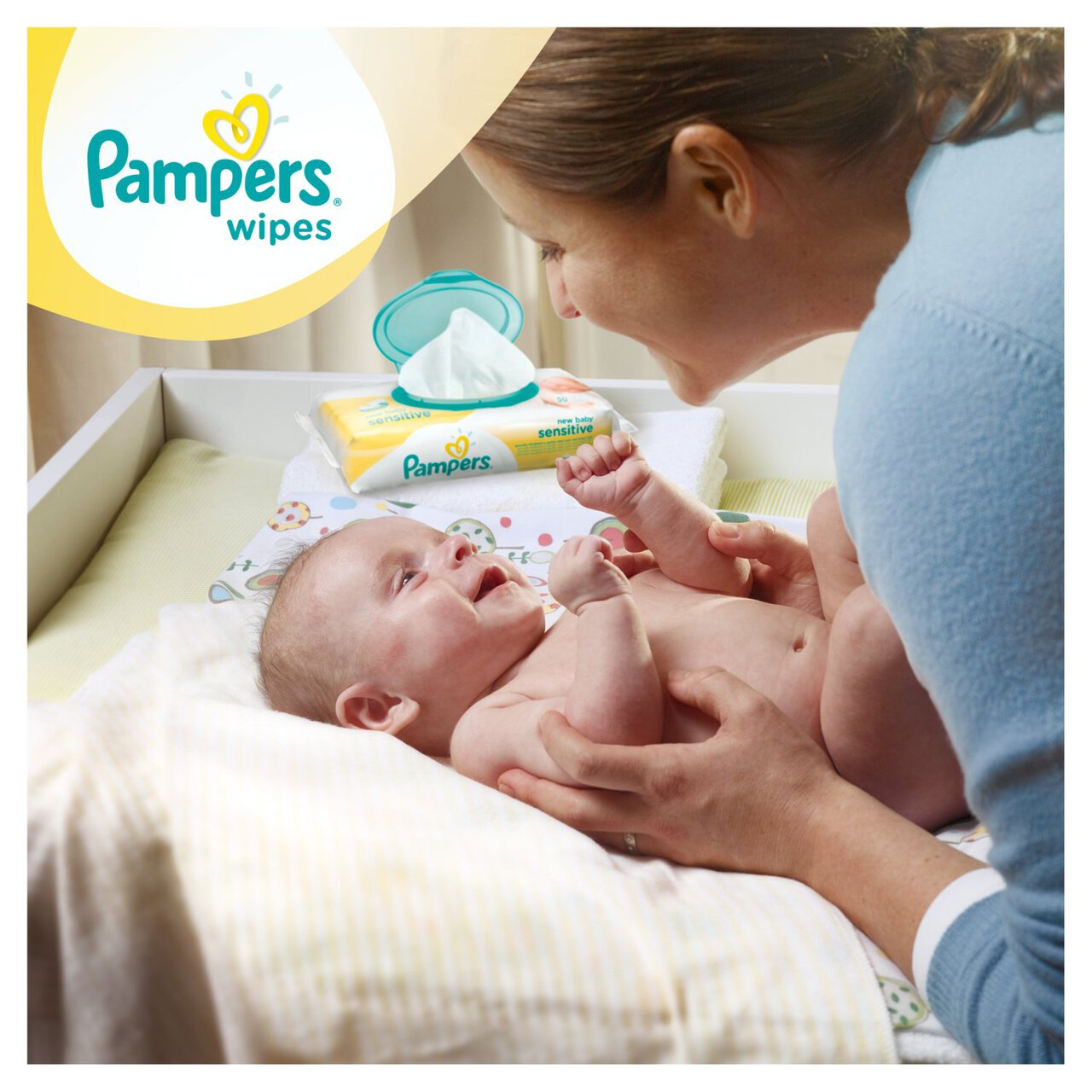 Pampers New Baby Sensitive 50 Baby Wipes 50 per pack
