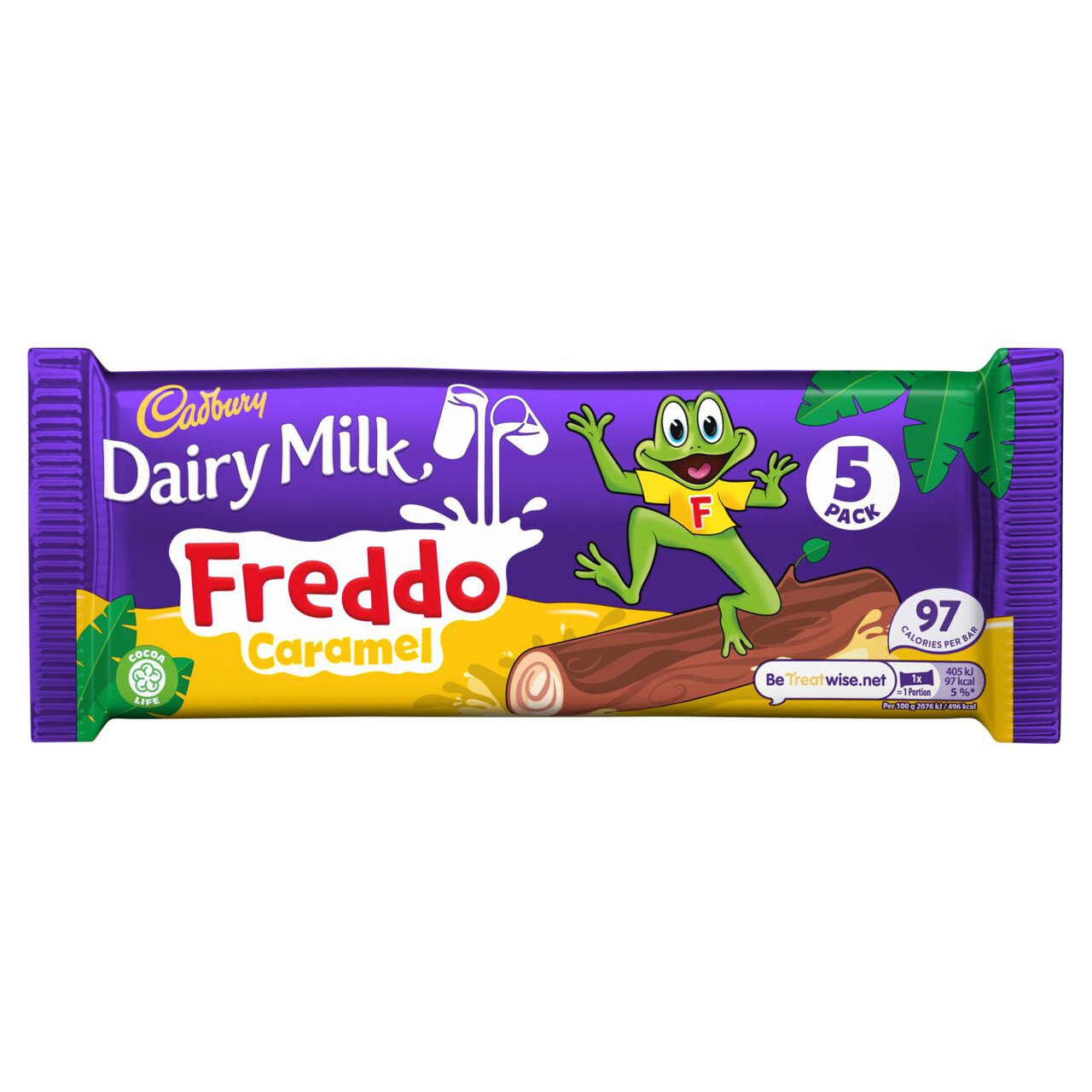 Cadbury Freddo Caramel Chocolate Bar Multipack 5 x 19.5g
