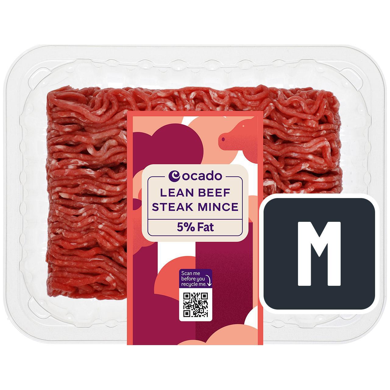 Ocado Lean Beef Steak Mince 5% Fat 500g