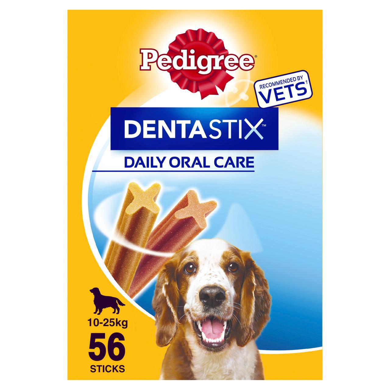 Pedigree Dentastix Daily Adult Medium Dog Treats Dental Sticks 56 x 26g
