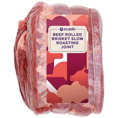 Ocado Beef Rolled Brisket Slow Roasting Joint Typically: 750g
