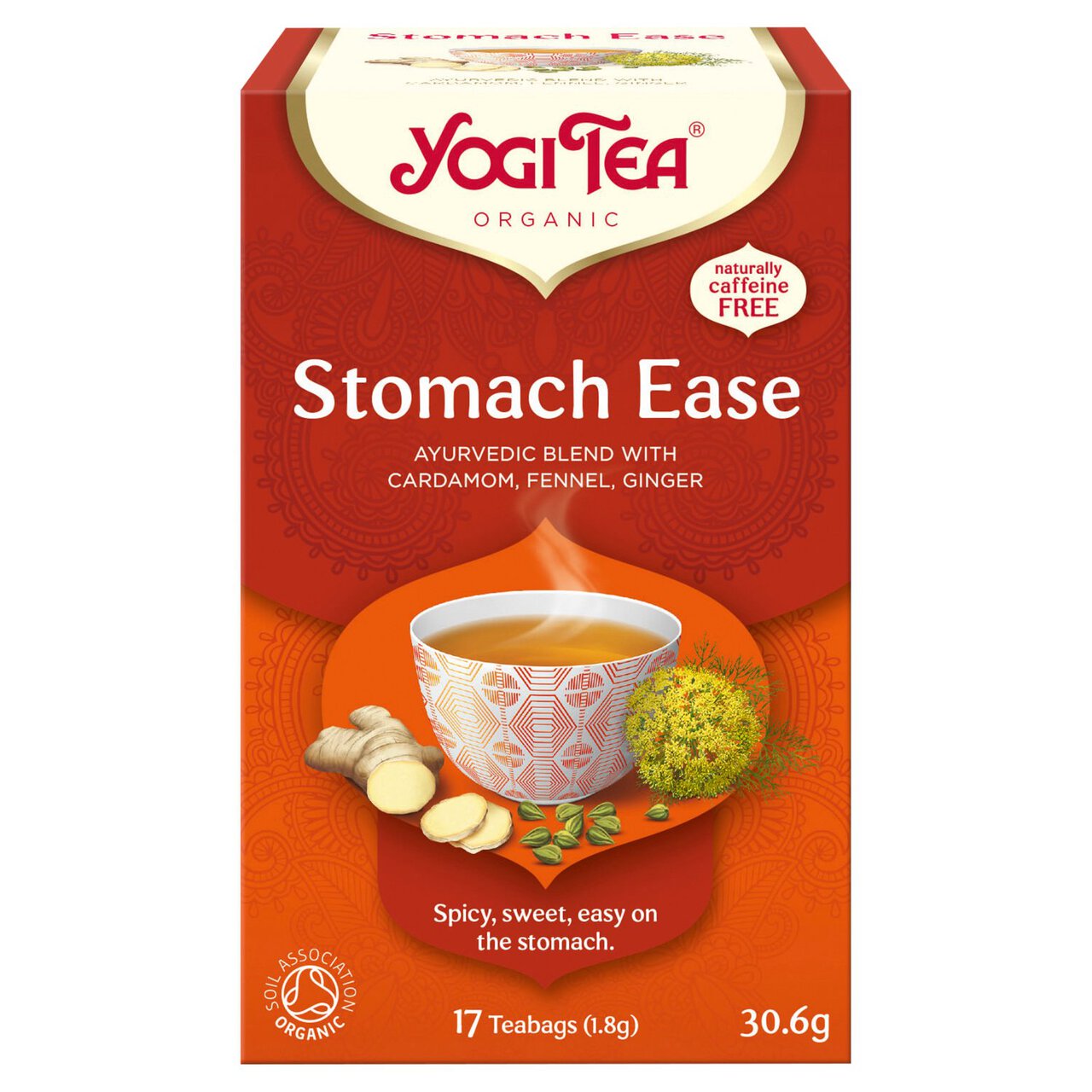 Yogi Tea Stomach Ease Organic Tea Bags 17 per pack