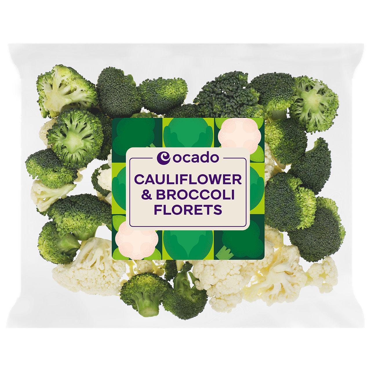 Ocado Cauliflower & Broccoli Florets 680g
