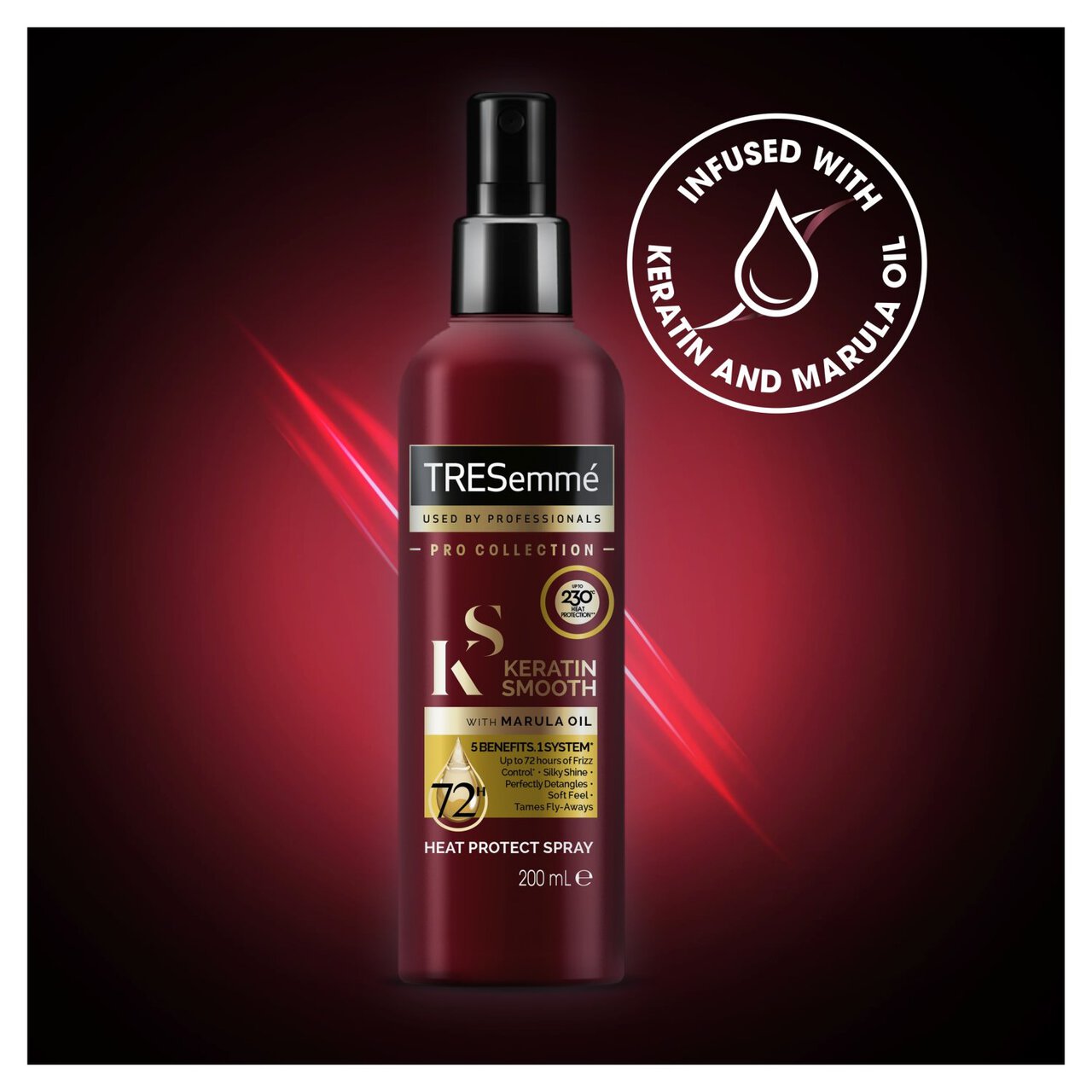 TRESemme Keratin Smooth Heat Protection Shine Hair Spray 200ml