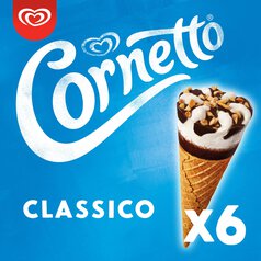 Cornetto Classico Ice Cream Cones 6 x 90ml