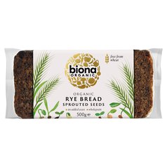 Biona Organic Yeast Free Vitality Rye Bread with Sprouted Seeds 500g